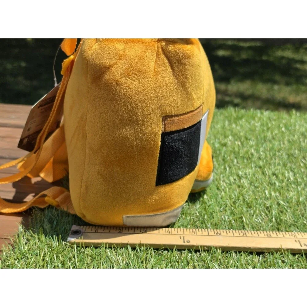 Minecraft Fox 12.5” Orange Plush Backpack New With Tags Small Zippered Pouch